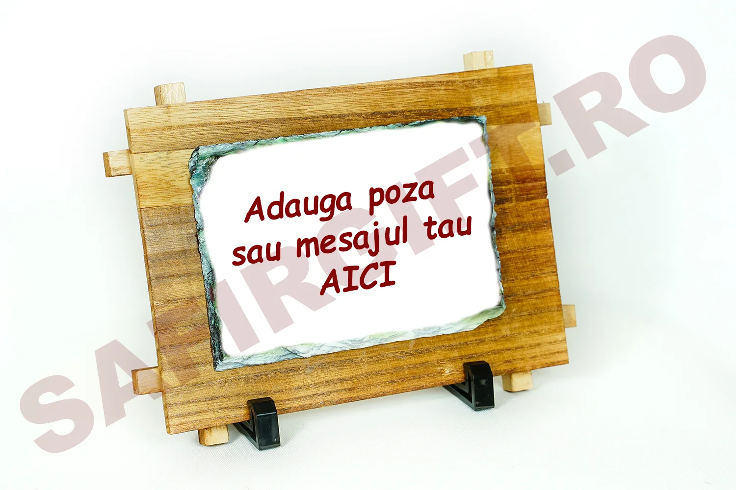 ARD001 Placa ardezie cu suport lemn wm 2 Placa ardezie cu suport lemn