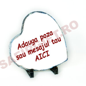 Placa ardezie inima 20x20