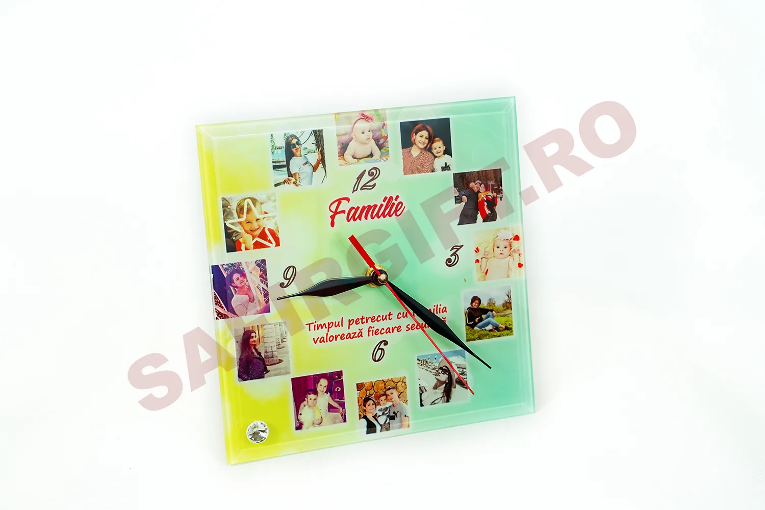 ceas sticla personalizat