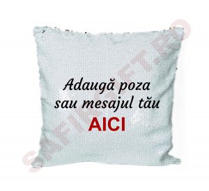 prn001 Perna cu paiete alb + rosu personalizata wm 3 Perna cu paiete alb + rosu personalizata