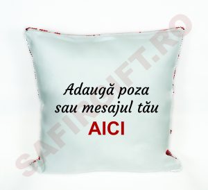 prn001 Perna cu paiete alb + rosu personalizata wm 4 Perna cu paiete alb + rosu personalizata
