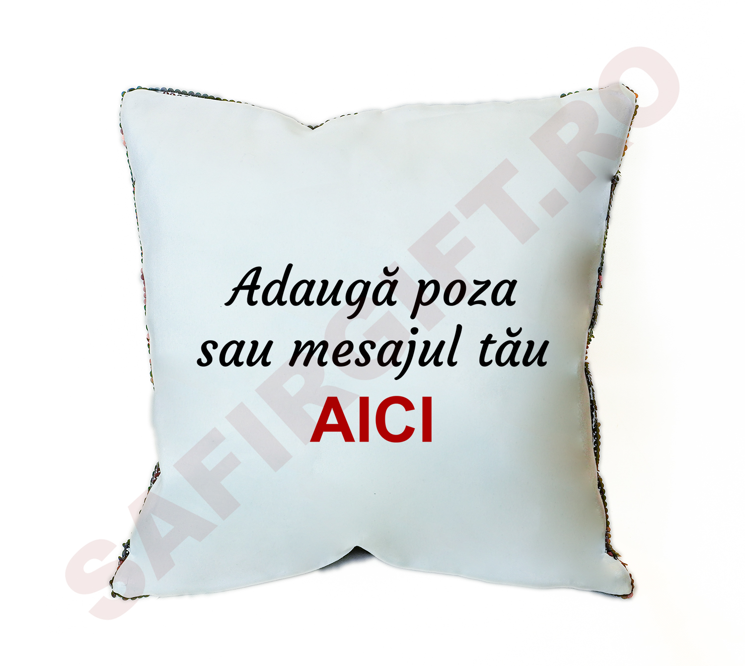 Perna cu paiete maroniu + negru personalizata