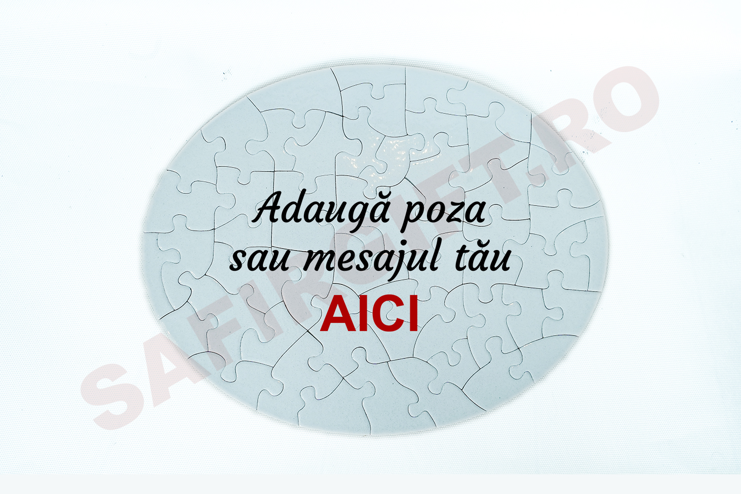 Puzzle oval personalizat 24x19