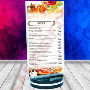 Suport meniu plastic rotativ 20x10