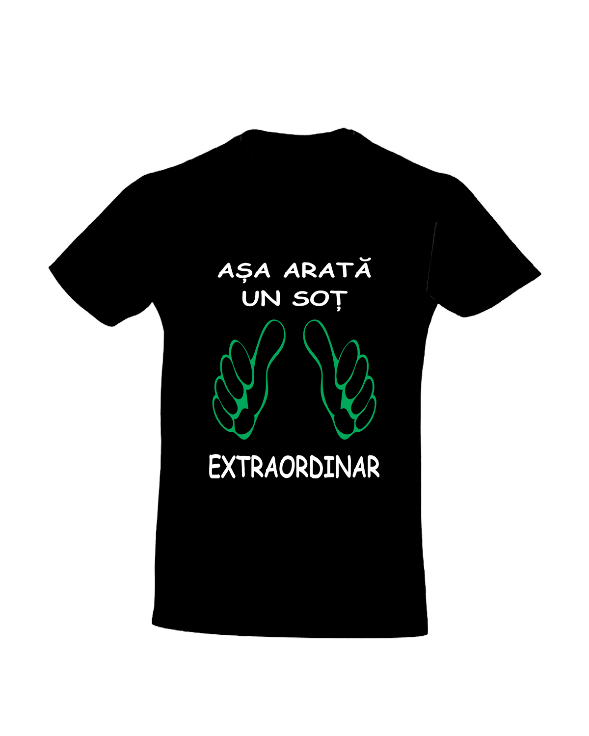trc003 Asa arata un sot extraordinar negru Tricou personalizat Asa arata un sot extraordinar cadouri pentru sot ziua indragostitilor dragobete