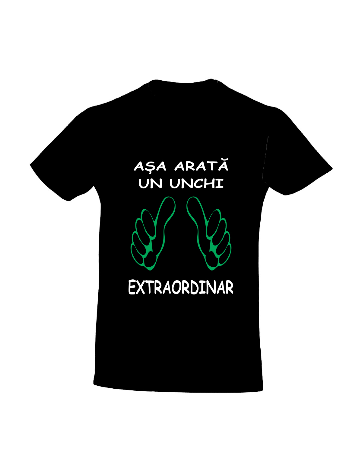 trc004 Asa arata un UNCHI extraordinar negru Tricou personalizat Asa arata un unchi extraordinar cadouri pentru unchi