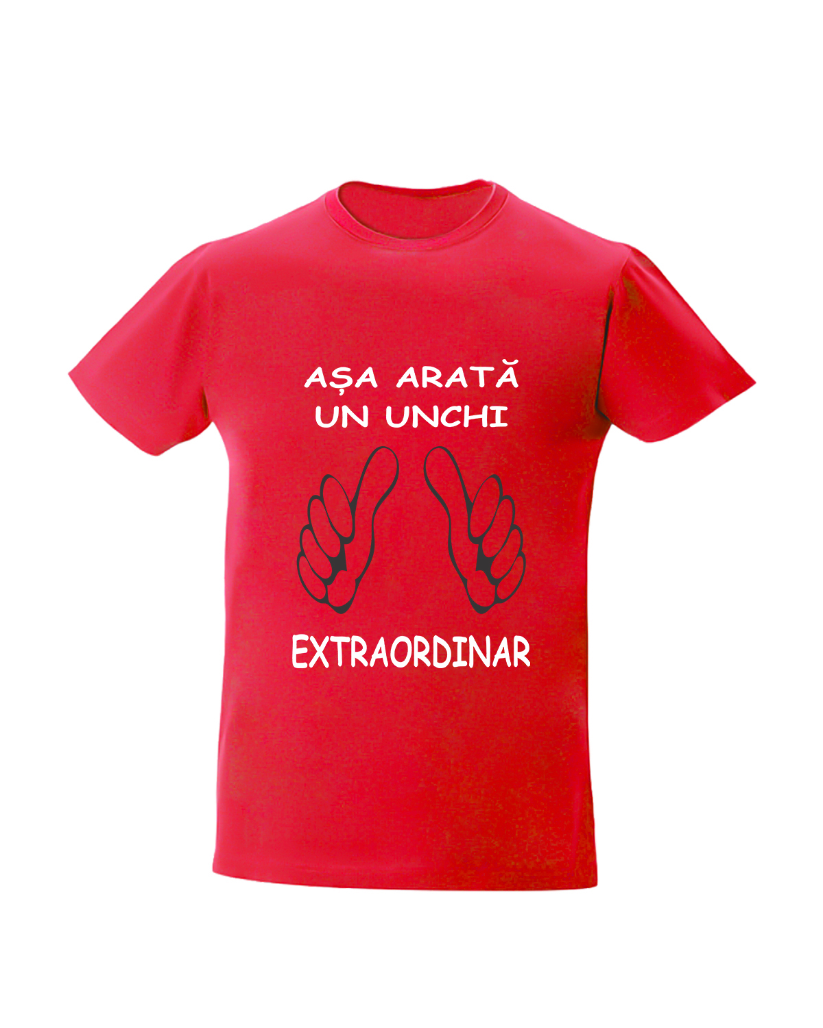 trc004 Asa arata un UNCHI extraordinar rosu Tricou personalizat Asa arata un unchi extraordinar cadouri pentru unchi