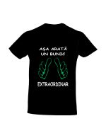 trc006 Asa arata un BUNIC extraordinar negru Tricou personalizat Asa arata un bunic extraordinar cadouri pentru bunici