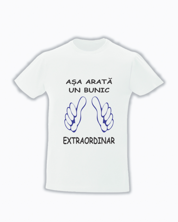 Tricou personalizat Asa arata un bunic extraordinar cadouri pentru bunici