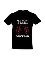 trc007 Asa arata o BUNICA extraordinara negru Tricou personalizat Asa arata o bunica extraordinara cadouri pentru bunica bunici