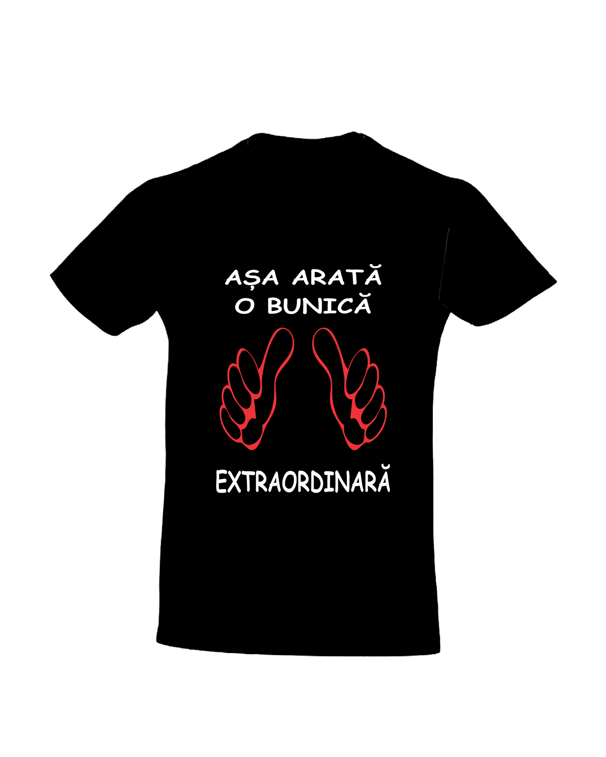 trc007 Asa arata o BUNICA extraordinara negru Tricou personalizat Asa arata o bunica extraordinara cadouri pentru bunica bunici