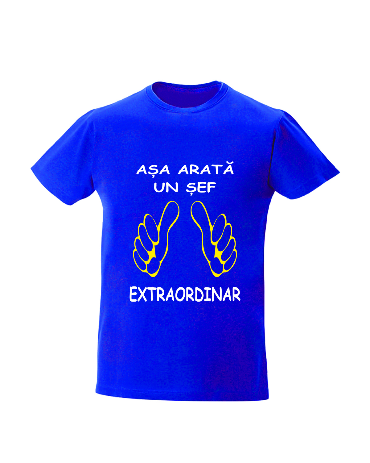 trc016 Asa arata un SEF extraordinar albastru Tricou personalizat asa arata un sef extraordinar cadouri pentru sef sefa
