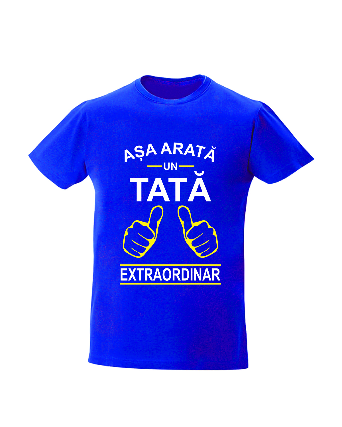 trc017 Asa arata un tata extraordinar albastru Tricou personalizat asa arata un tata extraordinar cadouri pentru tata