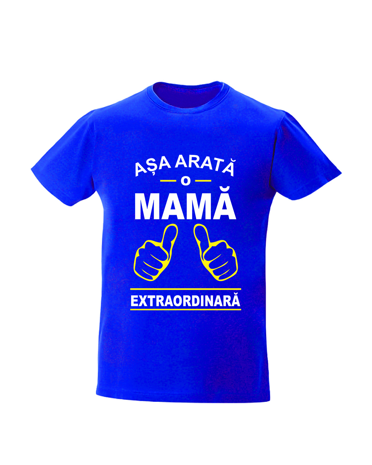 trc018 Asa arata o mama extraordinara albastru Tricou personalizat asa arata o mama extraordinara cadouri pentru mama