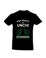 trc021 Asa arata un UNCHI extraordinar negru Tricou personalizat Asa arata un unchi extraordinar cadouri pentru unchi