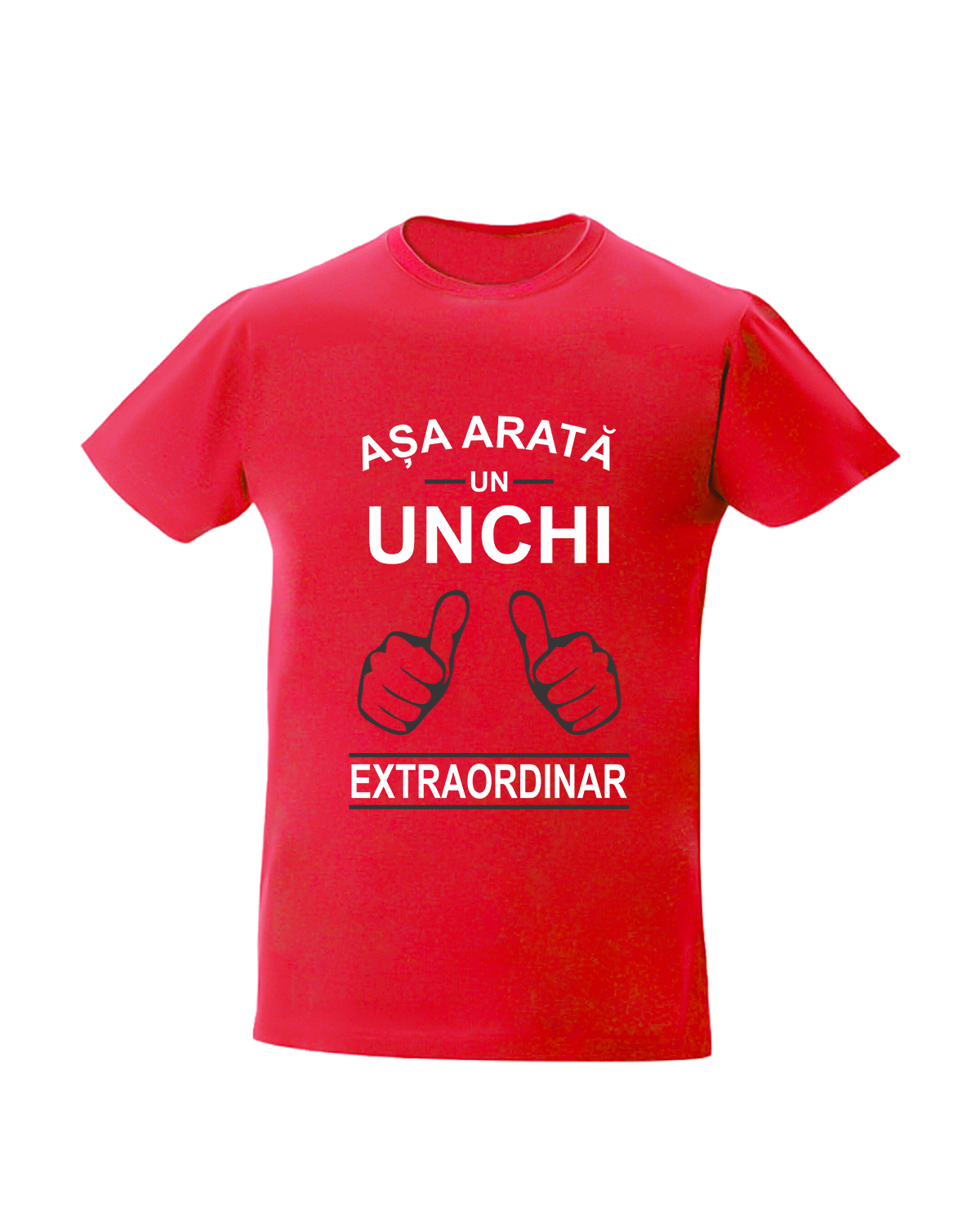 trc021 Asa arata un UNCHI extraordinar rosu Tricou personalizat Asa arata un unchi extraordinar cadouri pentru unchi