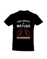 trc022 Asa arata o MATUSA extraordinara negru tricou personalizat asa arata o matusa extraordinara cadouri pentru matusa