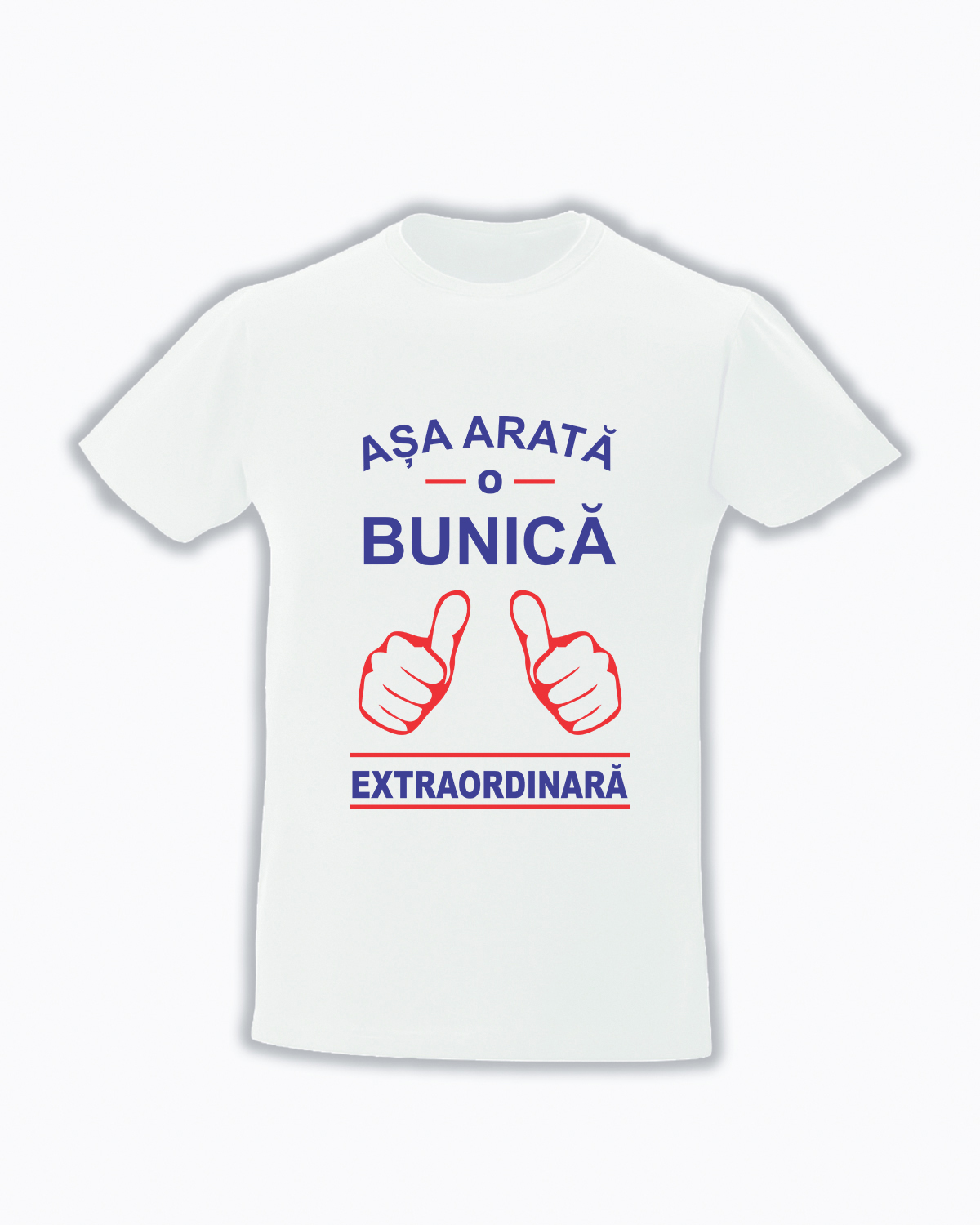 trc024 Asa arata o bunica extraordinara alb Tricou personalizat asa arata o bunica extraordinara cadouri pentru bunica
