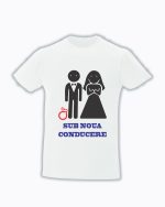 trc038 Sub noua conducere alb Tricou personalizat Sub noua conducere tricouri nunta cu mesaje haioase