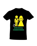 trc038 Sub noua conducere negru Tricou personalizat Sub noua conducere tricouri nunta cu mesaje haioase