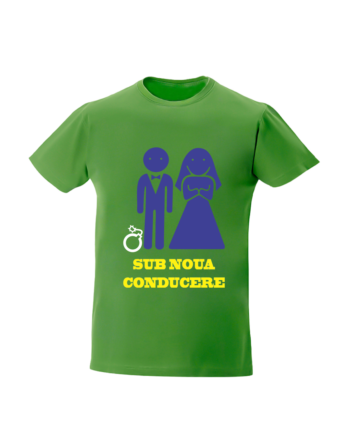 Tricou personalizat Sub noua conducere tricouri nunta cu mesaje haioase