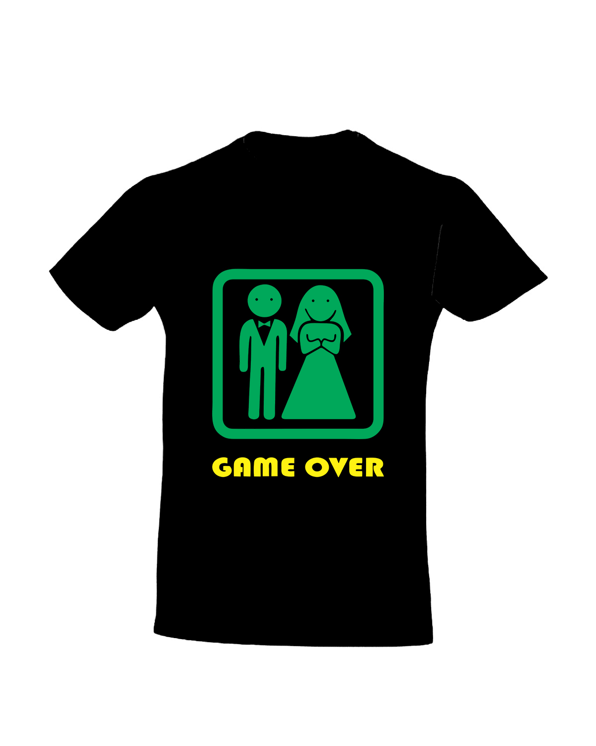 Tricou personalizat Game over tricouri nunta cu mesaje haioase