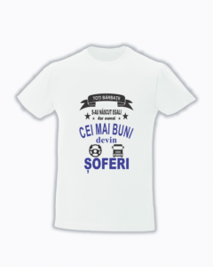 trc043 Toti barbatii s-au nascut egali dar numai cei mai buni devin soferi Numai cei mai buni devin soferi tricouri pentru soferi cadouri pentru sofer