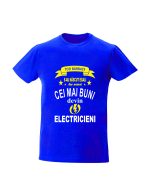 trc044 Toti barbatii s-au nascut egali dar numai cei mai buni devin ELECTRICIENI albastru Toti barbati s-au nascut egali dar numai cei mai buni devin electricieni cadouri pentru electricien tricouri pentru electricieni