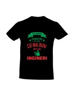 trc045 Toti barbatii s-au nascut egali dar numai cei mai buni devin INGINERI negru Tricou personalizat Toti barbatii s-au nascut egali dar numai cei mai buni devin ingineri cadouri pentru ingineri tricouri pentru ingineri