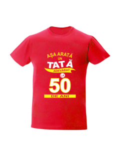 trc050 Asa arata un tata adevarat la 50 de ani rosu