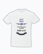 trc055 Sunt RAC , Ca sa tii pasul cu mine trebuie sa iei racheta alb Tricou Personalizat Sunt Zodia Rac! cadouri pentru raci