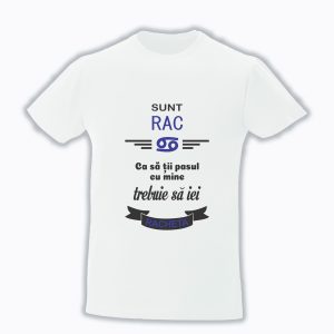Tricou Personalizat Sunt Zodia Rac! cadouri pentru raci