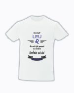 trc056 Sunt LEU , Ca sa tii pasul cu mine trebuie sa iei racheta alb Tricou Personalizat Sunt Zodia Leu ! cadouri pentru lei