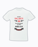 trc058 Sunt Balanta , Ca sa tii pasul cu mine trebuie sa iei racheta Tricou Personalizat Zodia Balanta! cadouri pentru balante