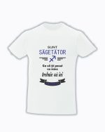 trc064 Sunt SAGETATOR , Ca sa tii pasul cu mine trebuie sa iei racheta alb Tricou Personalizat Zodia Sagetator! cadouri pentru sagetatori
