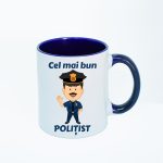 CN003 Cel mai bun politist maner albastru Cana personalizata Cel mai bun politist