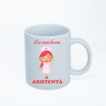 CN004 Cea mai buna asistenta alba Cana personalizata Cea mai buna asistenta
