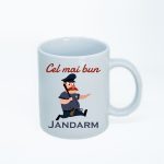 CN005 Cel mai bun jandarm alba Cana personalizata Cel mai bun jandarm