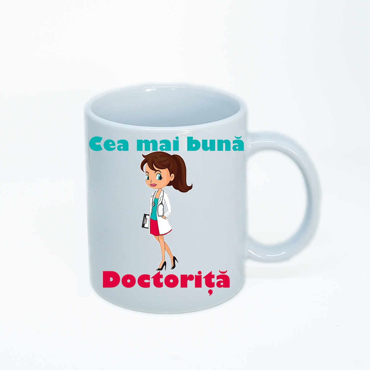 CN008 Cea mai buna doctorita alba Cana personalizata cea mai buna doctorita