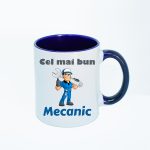 CN010 Cel mai bun mecanic maner albastru Cana personalizata Cel mai bun mecanic