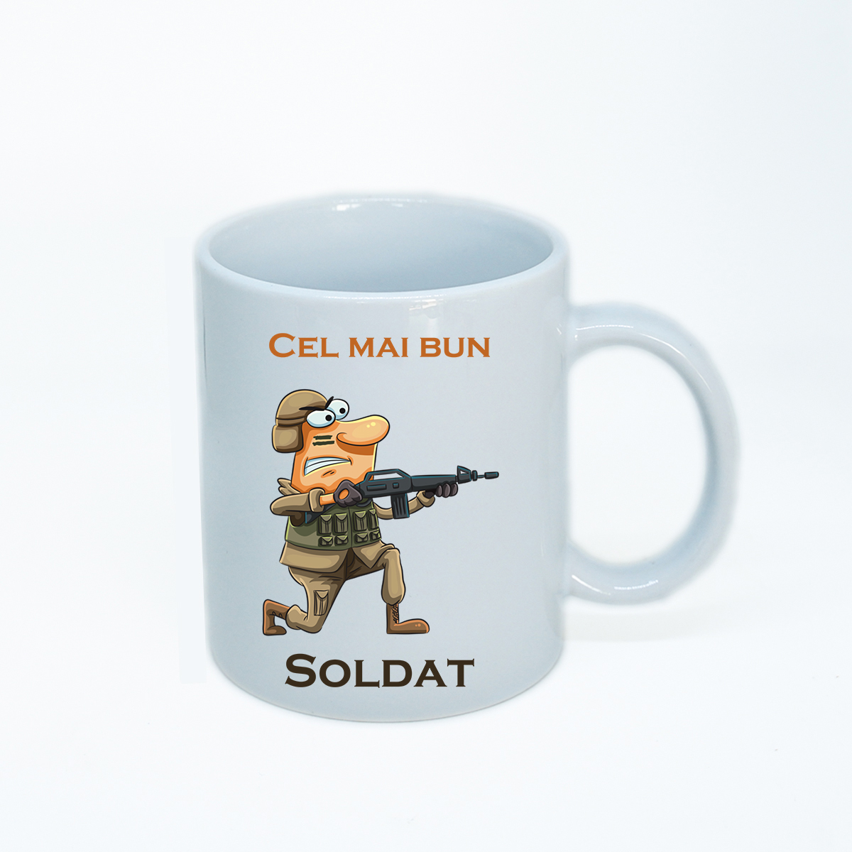 Cana personalizata cel mai bun soldat