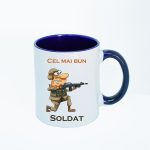 CN011 Cel mai bun Soldat maner albastru Cana personalizata cel mai bun soldat