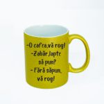 CN012 O cafea va rog Auriu Cana personalizata o cafea va rog