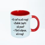 CN012 O cafea va rog maner rosu Cana personalizata o cafea va rog