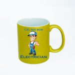 CN013 Cel mai bun electrician aurie Cana Personalizata Cel mai bun electrician