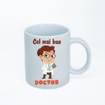 CN023 Cel mai bun doctor alba simpla Cana personalizata Cel mai bun doctor