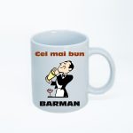 CN029 Cel mai bun barman alba simpla Cana personalizata Cel mai bun barman