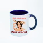 CN009 Cel mai bun makeup artist maner albastru Cana personalizata cel mai bun Make-up Artist