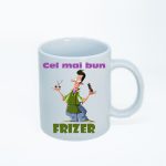 CN031 Cel mai bun frizer alba simpla Cana personalizata Cel mai bun frizer