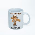 CN037 Cel mai bun tamplar alba simpla Cana personalizata Cel mai bun tamplar